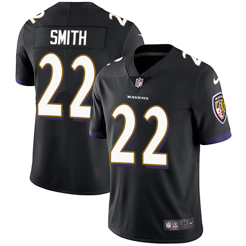 2019 Men Baltimore Ravens 22 Smith black Nike Vapor Untouchable Limited NFL Jersey